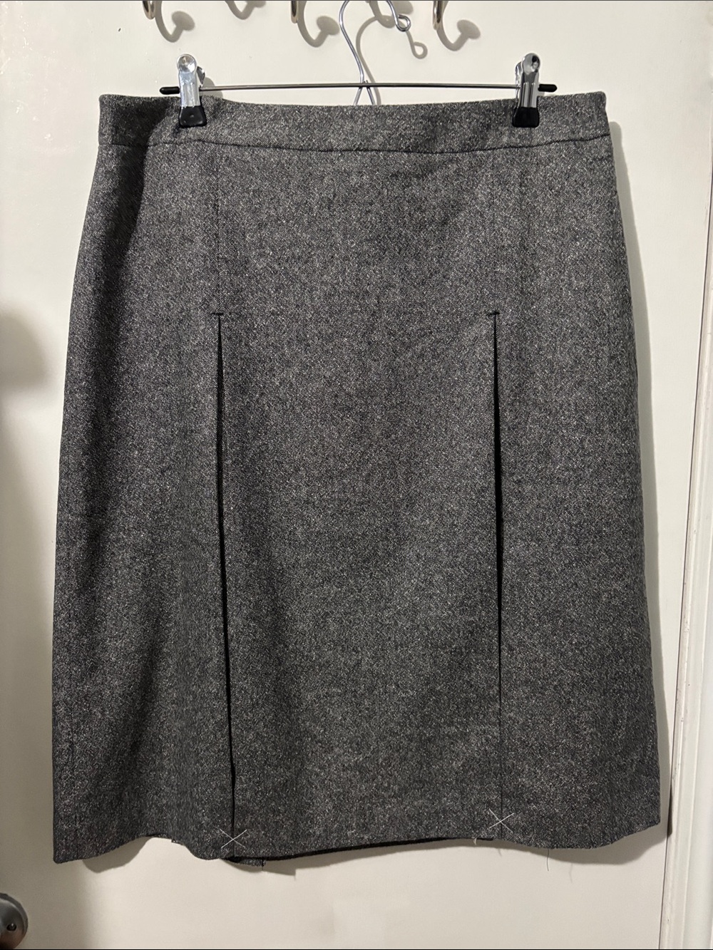Talbots Charcoal Gray Wool Pencil Skirt